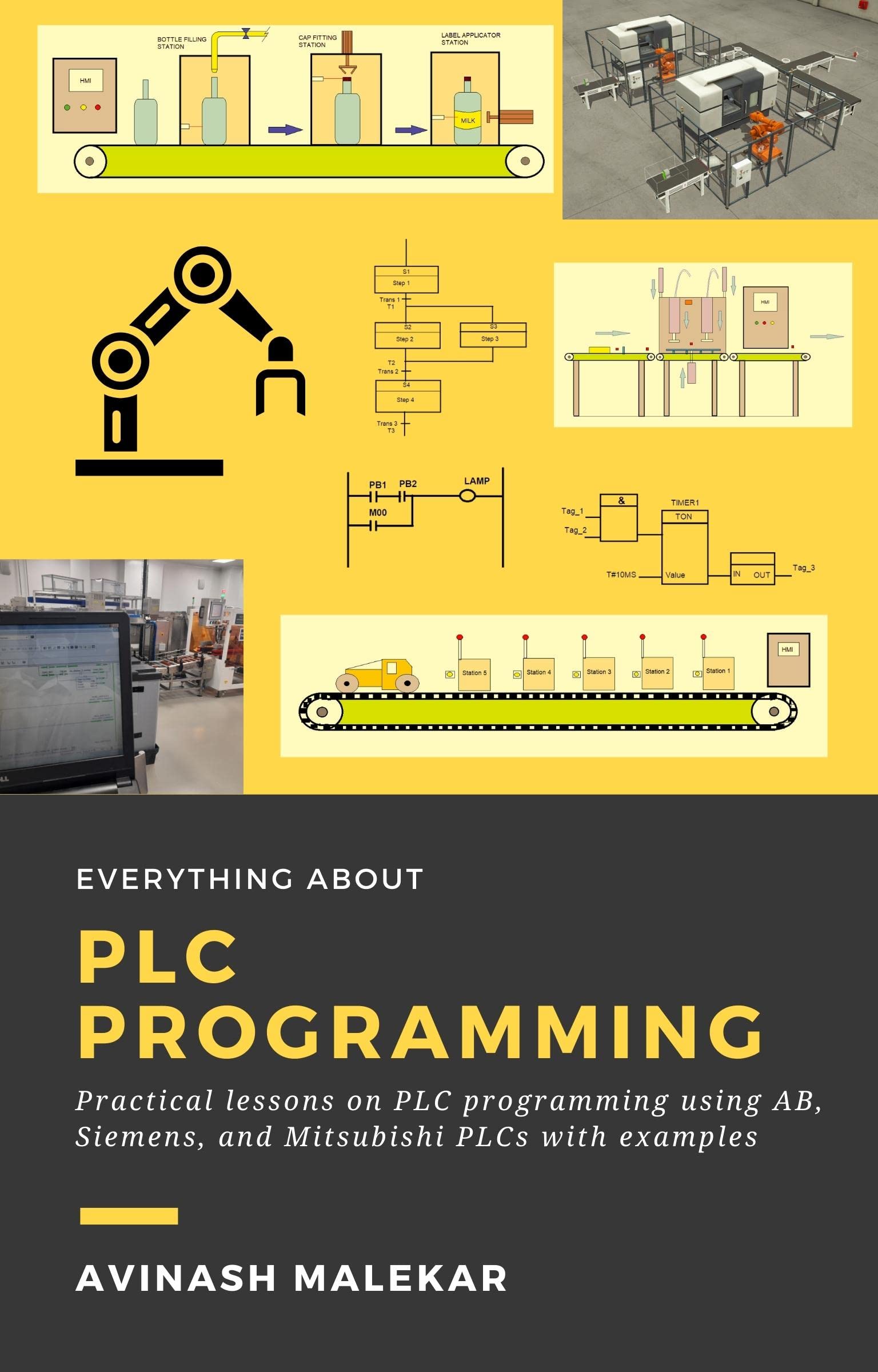 Learn everything about PLC programming: Practical lessons on Allen-Bradley, Siemens, and mitsubishi PLC with real world examples (Industrial automation Book 2)