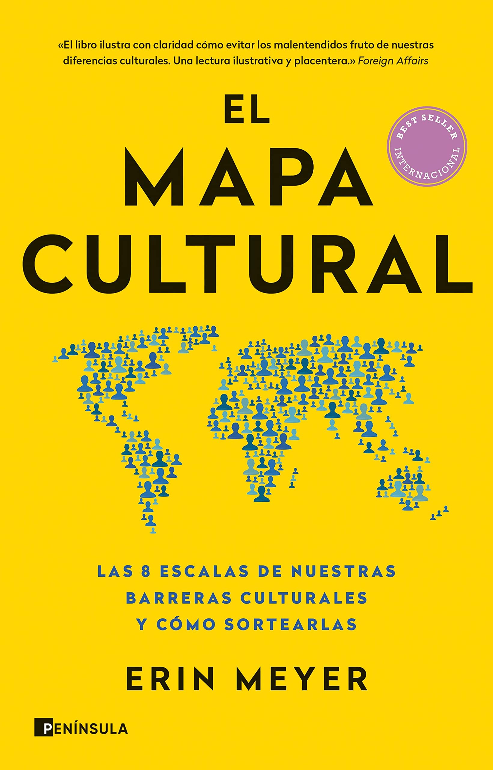 Portada de El mapa cultural: Las 8 escalas de nuestras barreras culturales y cómo sortearlas, de Erin Meyer