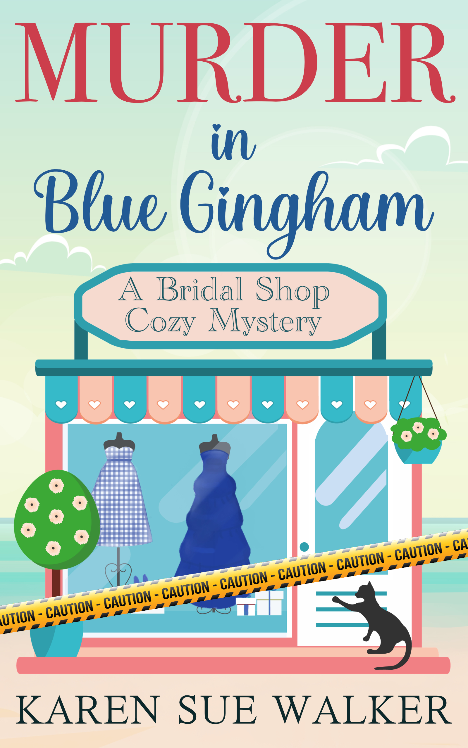 Murder in Blue Gingham: A Bridal Shop Cozy Mystery (Bridal Shop Mysteries Book 3)