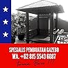 UNIK DAN MEWAH, Wa. 081-555-436-087, Jual Gazebo Kayu Glugu Minimalis Cirebon