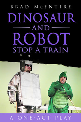 Dinosaur and Robot Stop a Train
