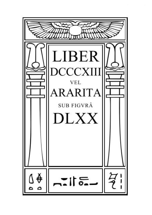 Liber DCCCXIII Vel Ararita (ebook)