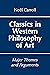 Classics in Western Philosophy of Art: Major Themes and Arguments
