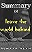Summary of Leave the World Behind by rah man
