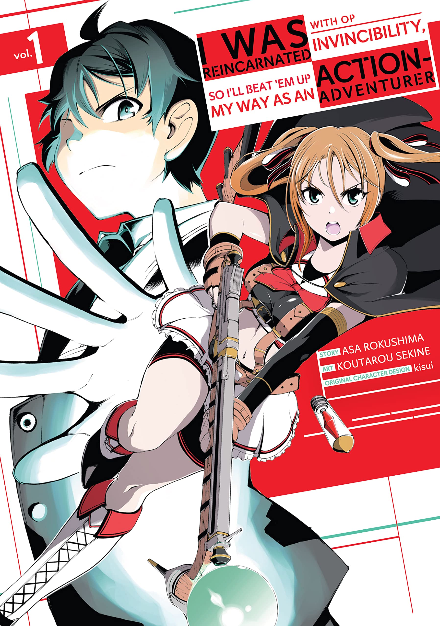 I Was Reincarnated with OP Invincibility, so I'll Beat 'em Up My Way as an Action-Adventurer Vol. 1 (Kindle Edition)