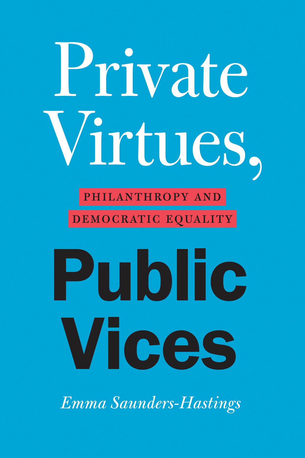 Private Virtues, Public Vices: Philanthropy and Democratic Equality (Paperback)