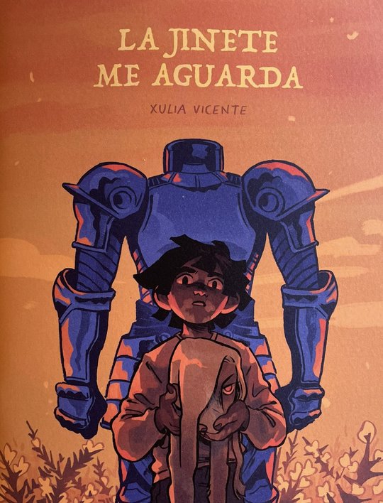 Portada de La jinete me aguarda, de Xulia Vicente