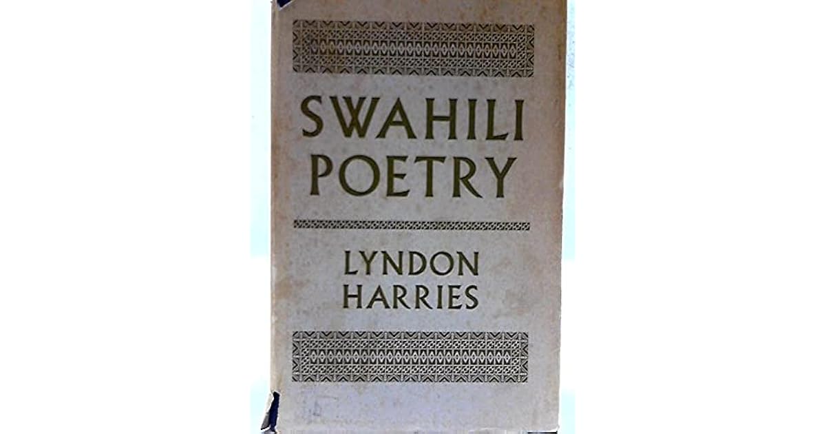 Swahili Poetry by Lyndon Harries