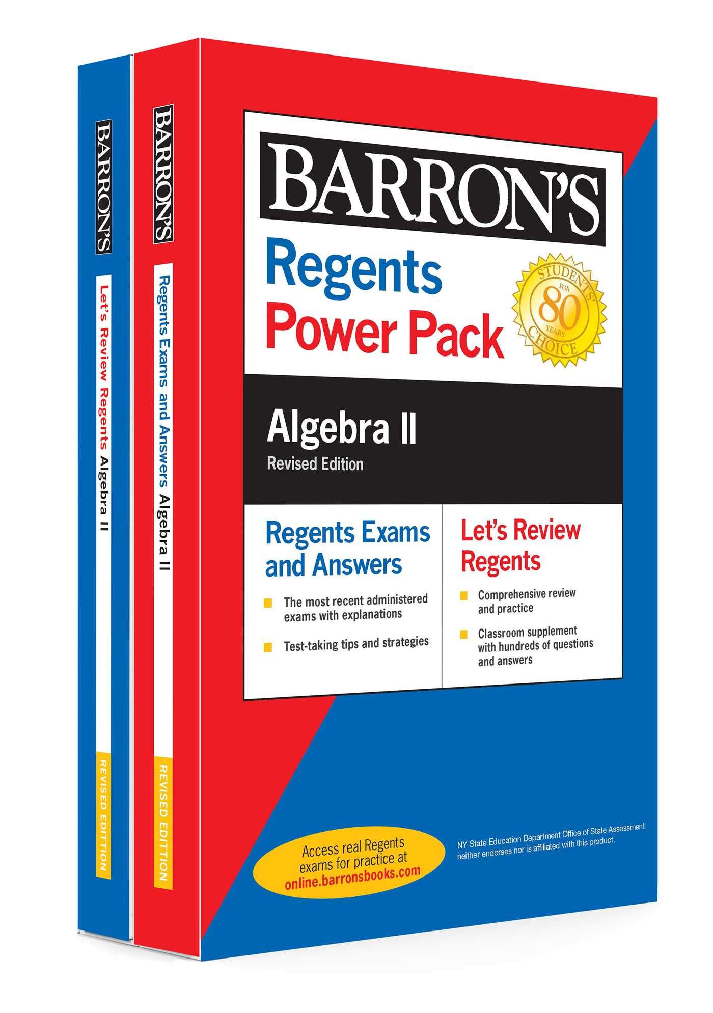 Regents Algebra II Power Pack Revised Edition (Barron's New York Regents)