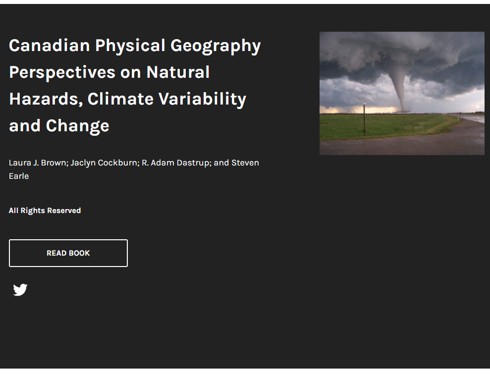 Canadian Physical Geography Perspectives on Natural Hazards, Climate Variability and Change
