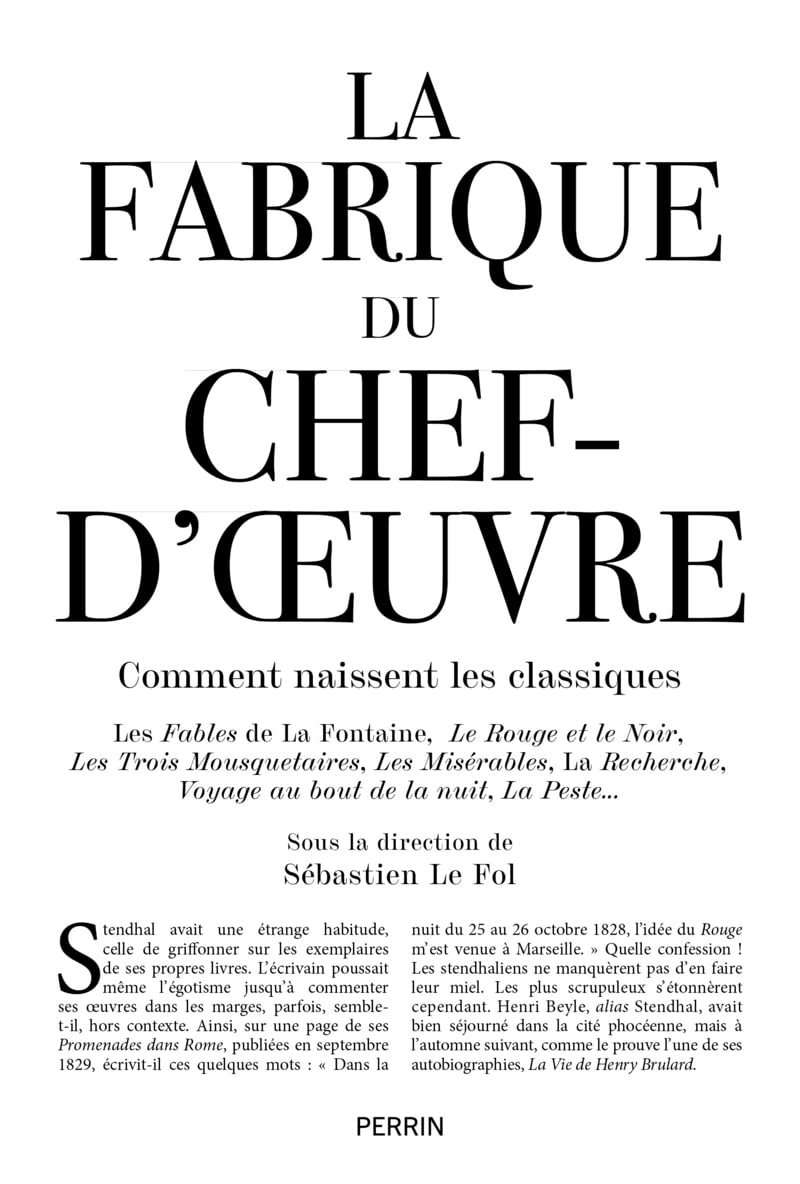 La Fabrique du chef d'oeuvre (Paperback)