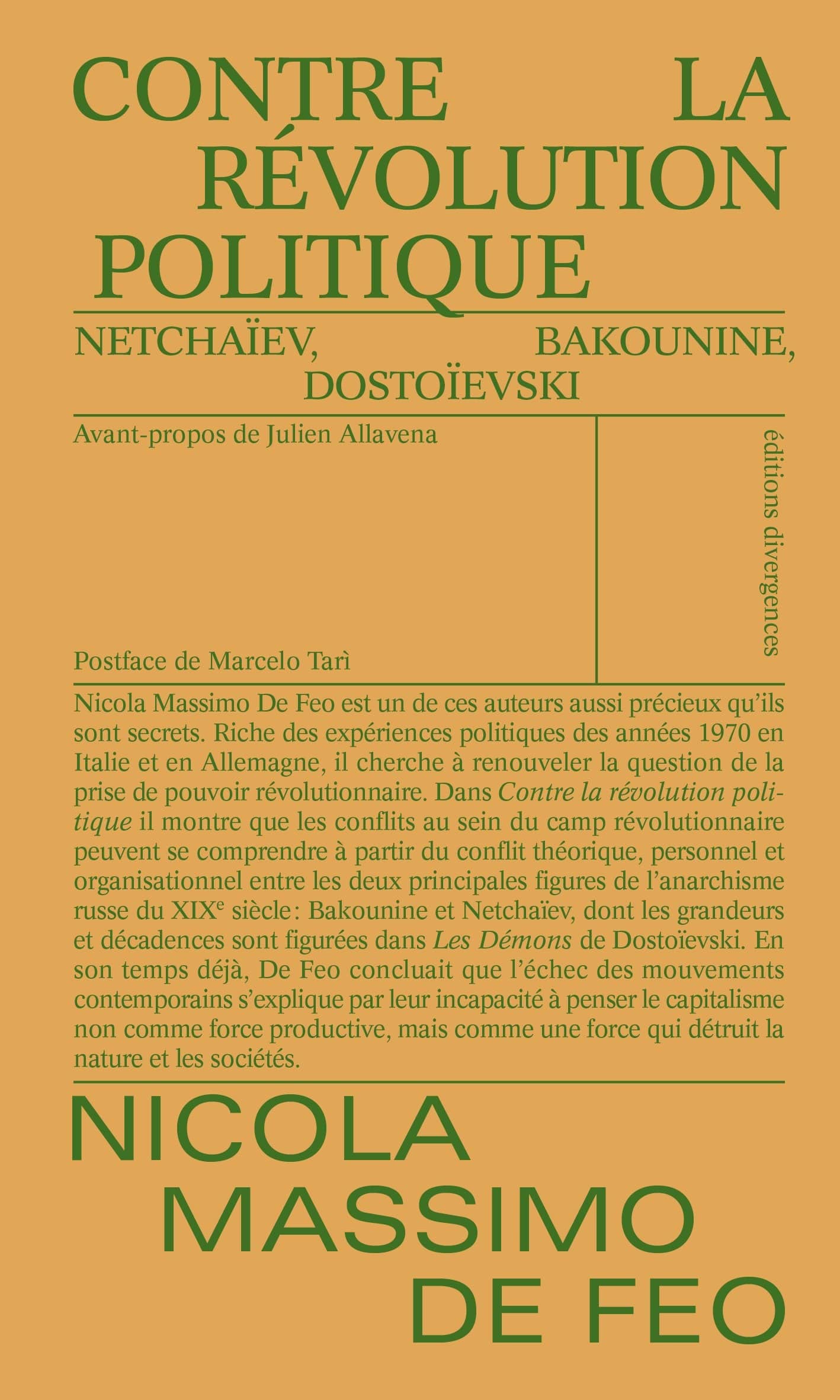 Contre la révolution politique (Paperback)