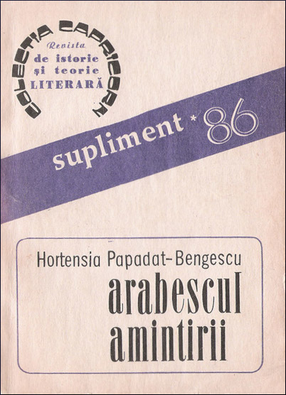 Arabescul amintirii: roman memorialistic