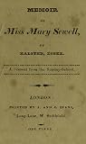 Memoir of Miss Mary Sewell, of Halsted, Essex