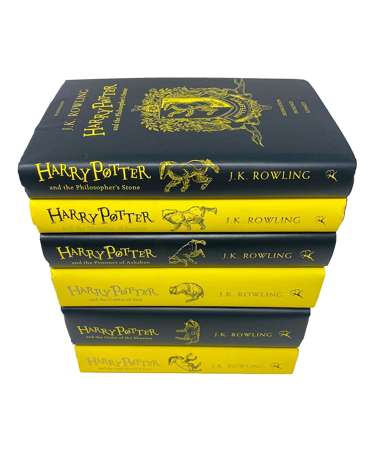Harry Potter House Hufflepuff Edition Series 6 Books Collection Set by J.K. Rowling