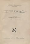 Czy to powieść?