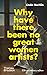Why Have There Been No Great Women Artists?