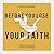 Before You Lose Your Faith:...