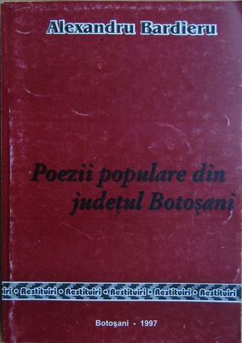 Poezii populare din județul Botoșani