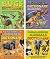 Set of 4 A to Z Dictionary of Extreme Animals, Dinosaur, Endangered Animals, Bugs
