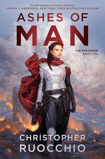Portada de Ashes of Man, de Christopher Ruocchio