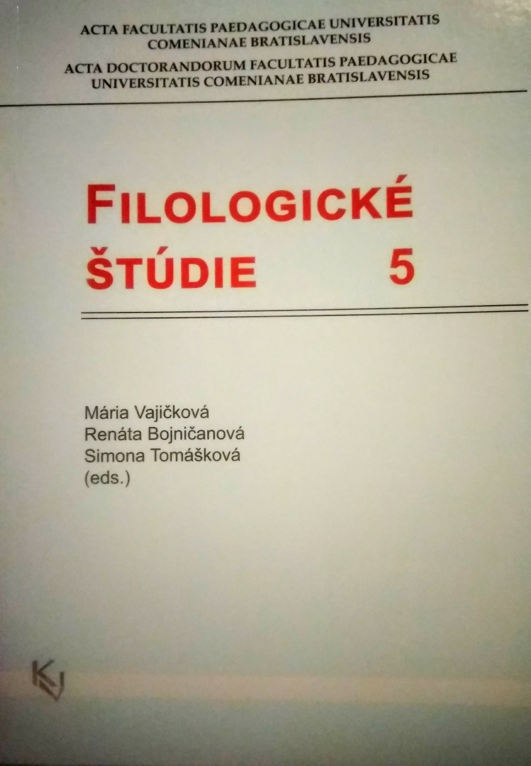 Filologické štúdie 5