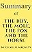 Summary of The Boy, the mole, the fox and the horse by rah man