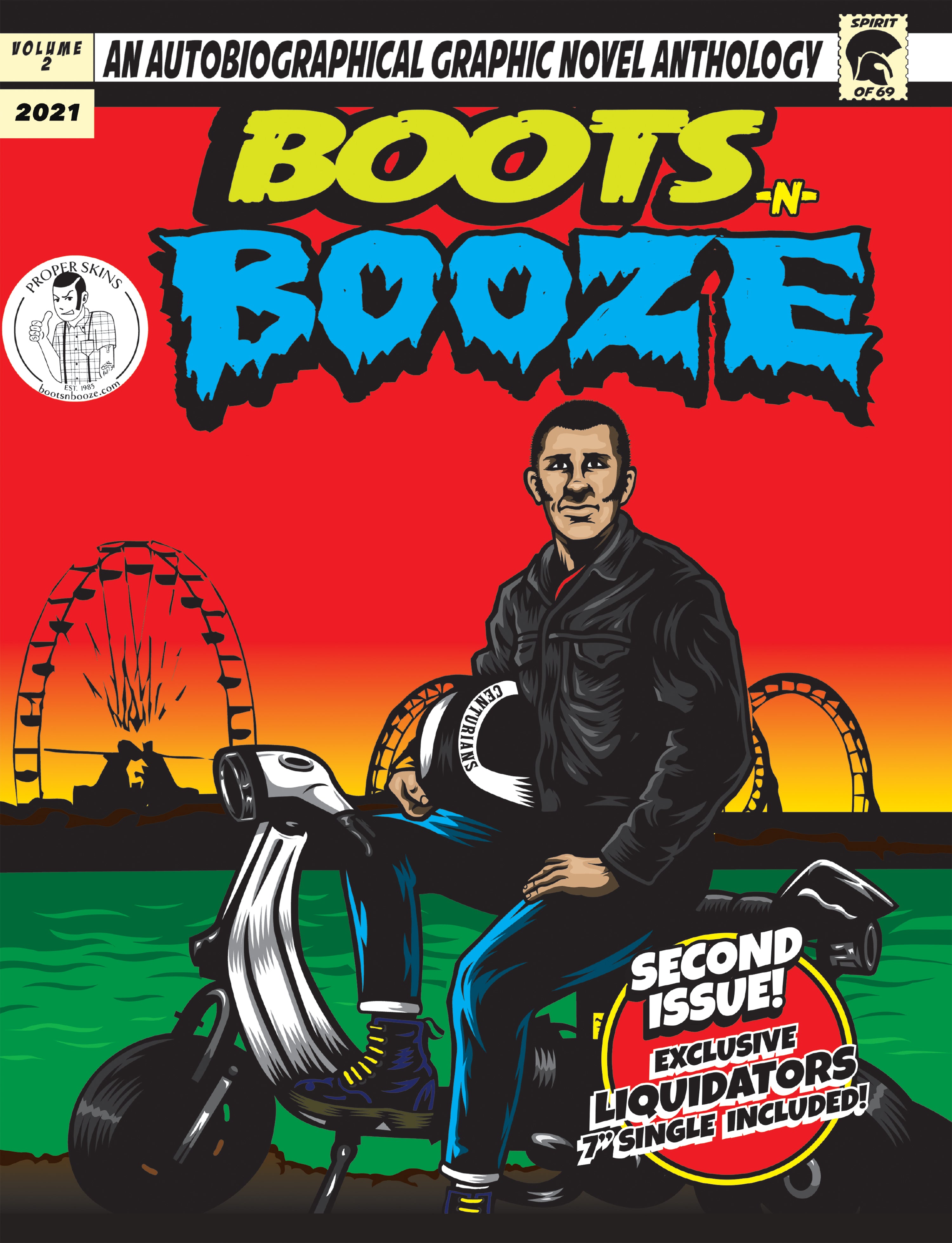 Boots n booze. An autobiographical graphic novel antology. Volume 2.