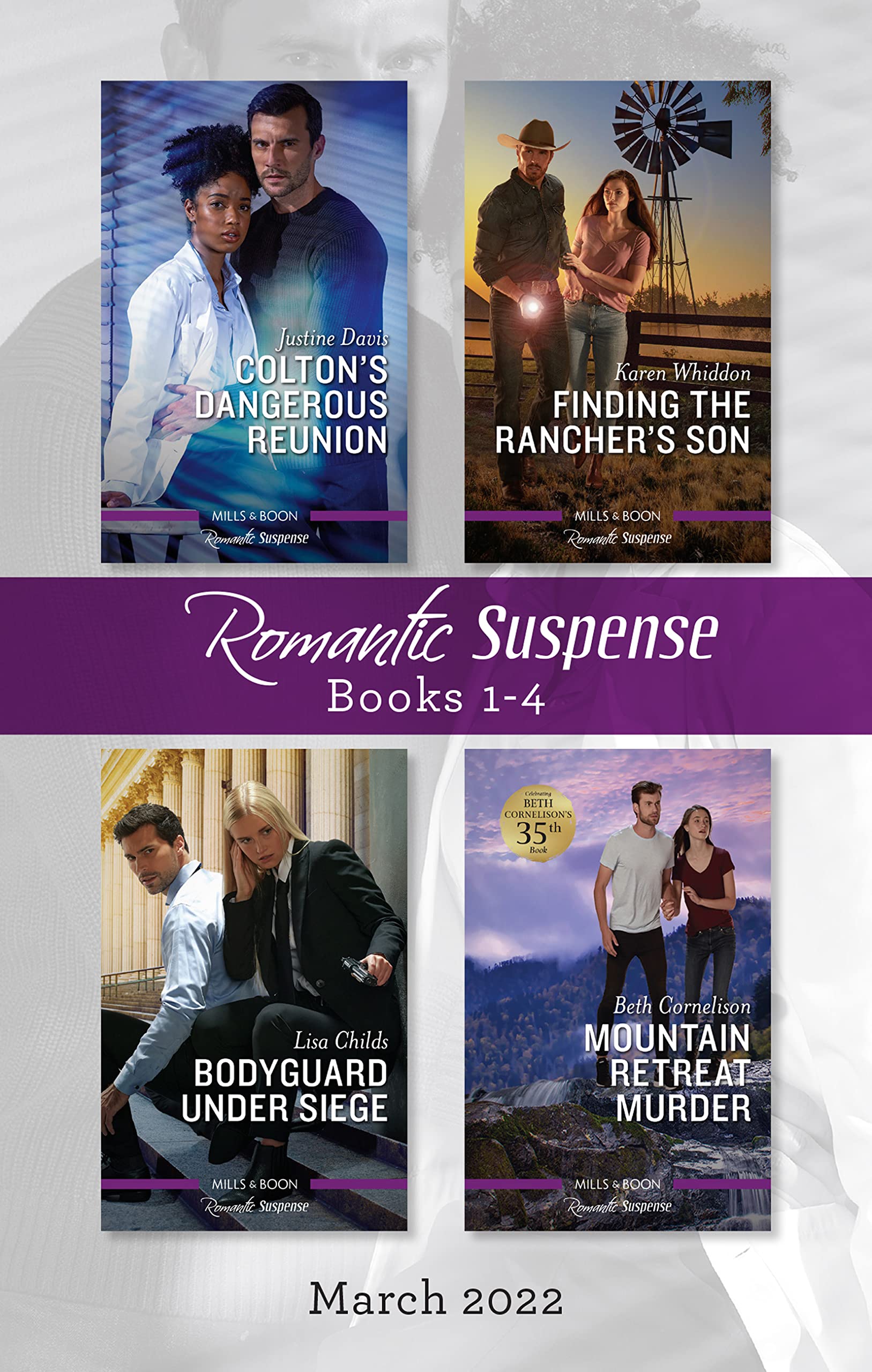 Suspense Box Set Mar 2022: Colton's Dangerous Reunion/Finding the Rancher's Son/Bodyguard Under Siege/Mountain Retreat Murder (The Coltons of Colorado Book 3)