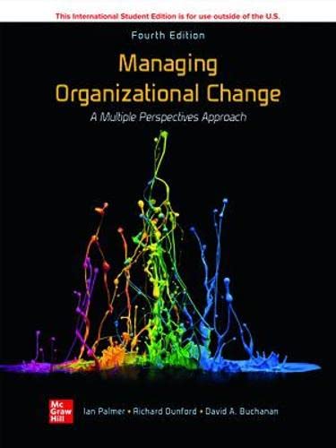 ISE Managing Organizational Change: A Multiple Perspectives Approach (Paperback)