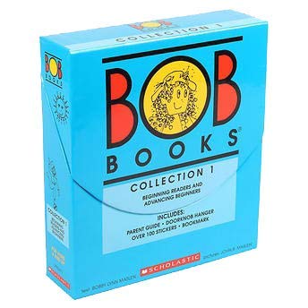 Bob Books: Collection 1 Beginning Readers and Advancing Beginners INCLUDING Parent Guide, Doorknob Hangerover 100 Stickers & Bookmark (Paperback)