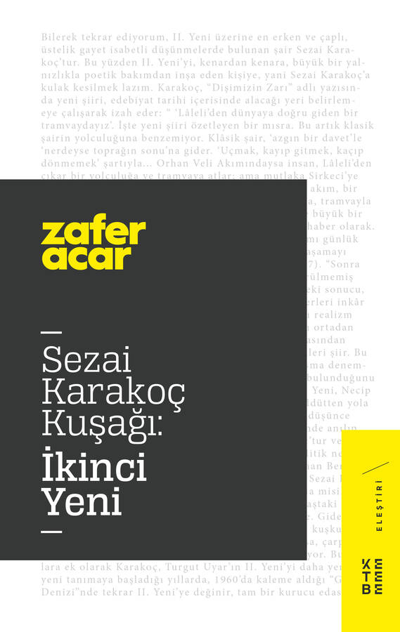 Sezai Karakoç Kuşağı: İkinci Yeni (Paperback)