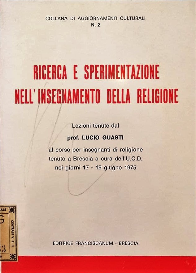 Ricerca e sperimentazione nell'insegnamento della religione