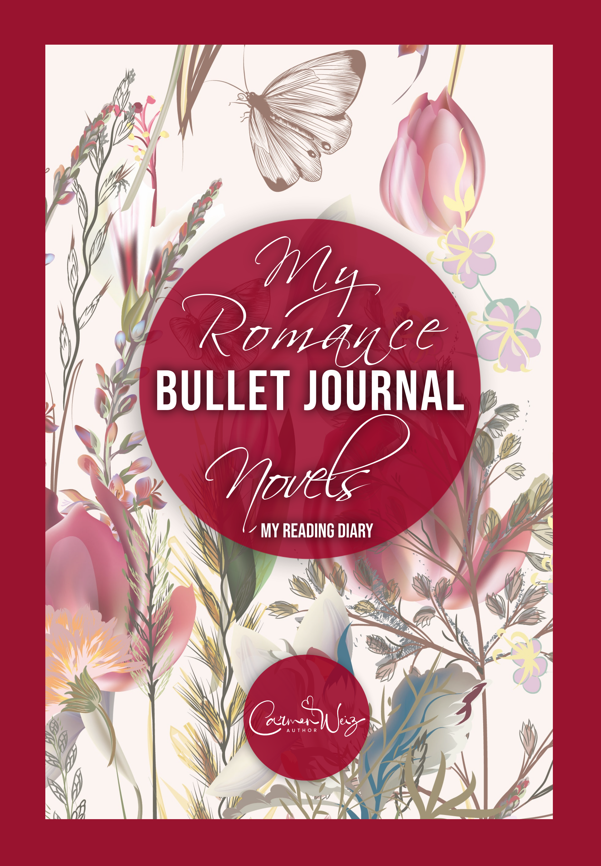 My Romance Novels Bullet Journal: A pre-made dotted diary with delicate watercolour prints: perfect for contemporary romance, fantasy, erotic romance, new adult and historical romance