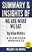 Summary & Insights Of We Are What We Eat: A Slow Food Manifesto By Alice Waters