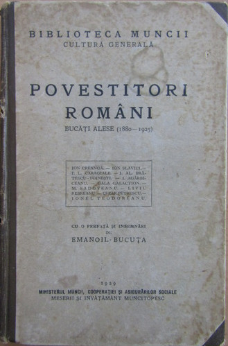 Povestitori români: bucăți alese (1880-1925)