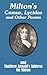 Milton's Comus, Lycidas and Other Poems And Matthew Arnold's Address On Milton