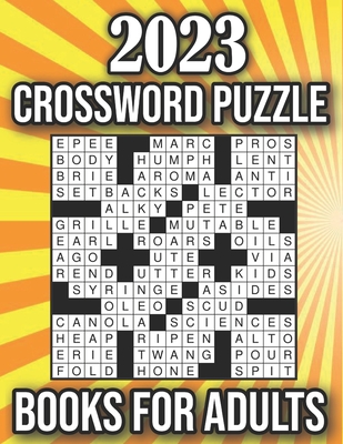 2023 crossword puzzle books for adults easy to medium larger print fun challenges by james l maurer