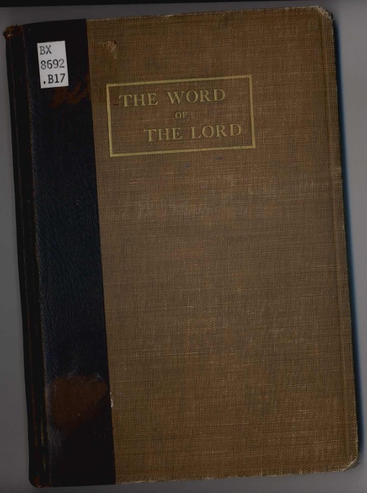 The Word of the Lord