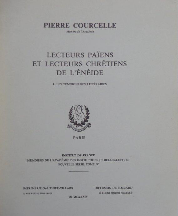 Lecteurs païens et lecteurs chrétiens de l'Énéide. 1. Les témoignages littéraires