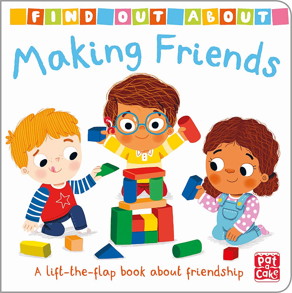 Making Friends: A lift-the-flap board book about friendship (Board book)