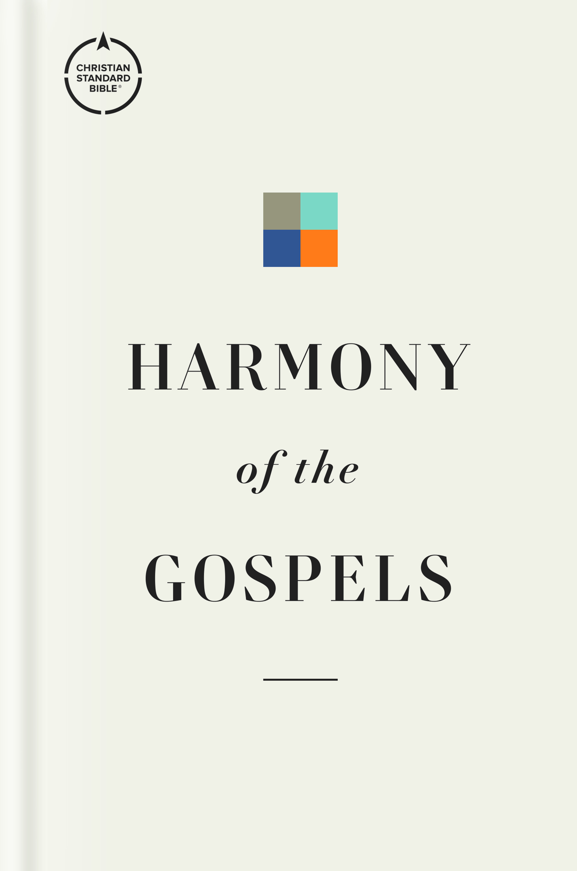 CSB Harmony of the Gospels, Hardcover, Black Letter, Parallel Format, Articles, Study Notes, Commentary, Easy-to-Read Type