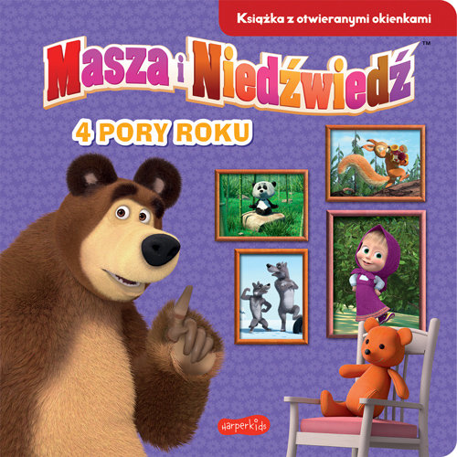 4 pory roku. Masza i Niedźwiedź. Książka z otwieranymi okienkami (Paperback)