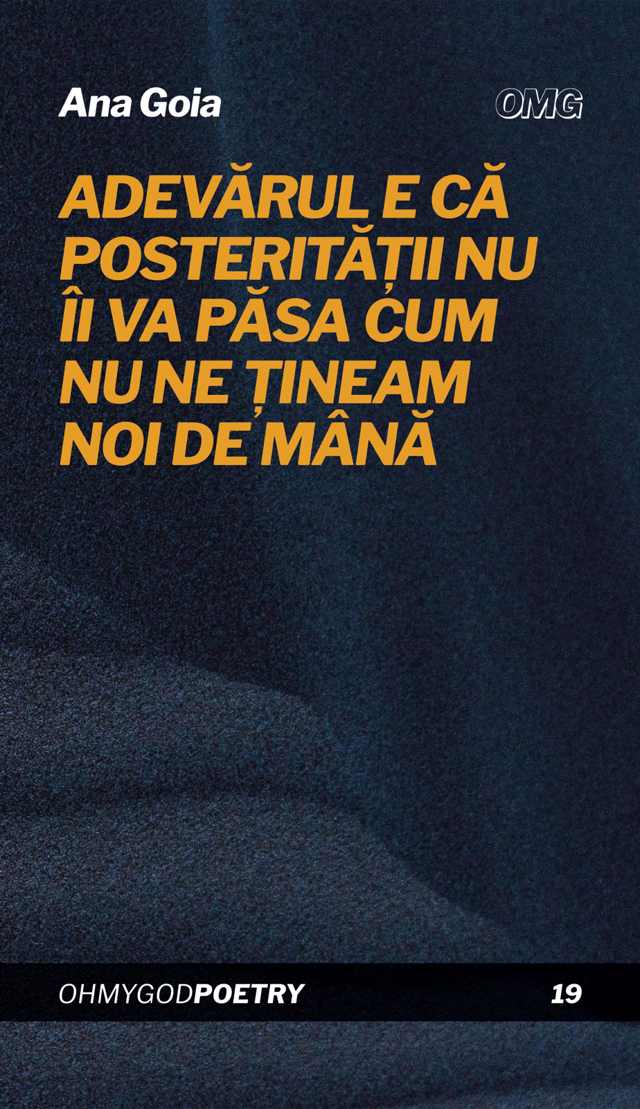 Adevărul e că posterității nu îi va păsa cum nu ne țineam noi de mână (Paperback)