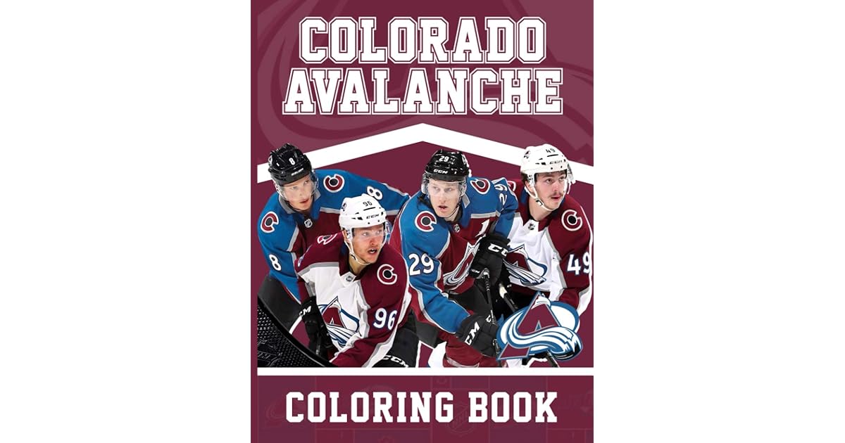Colorado Avalanche Coloring Book: Colorado Avalanche Coloring Books For ...