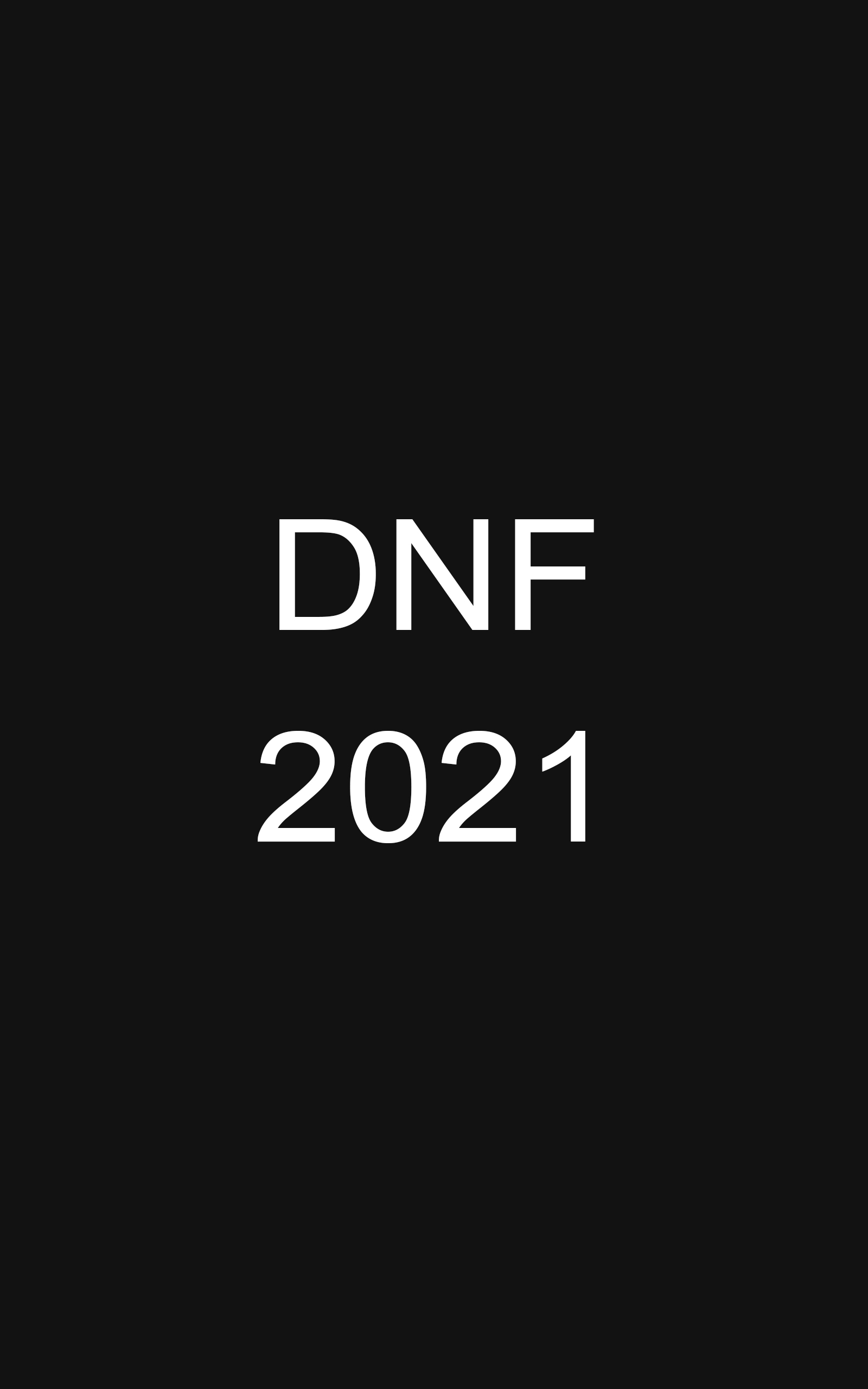 Ade's 2021 DNF pages