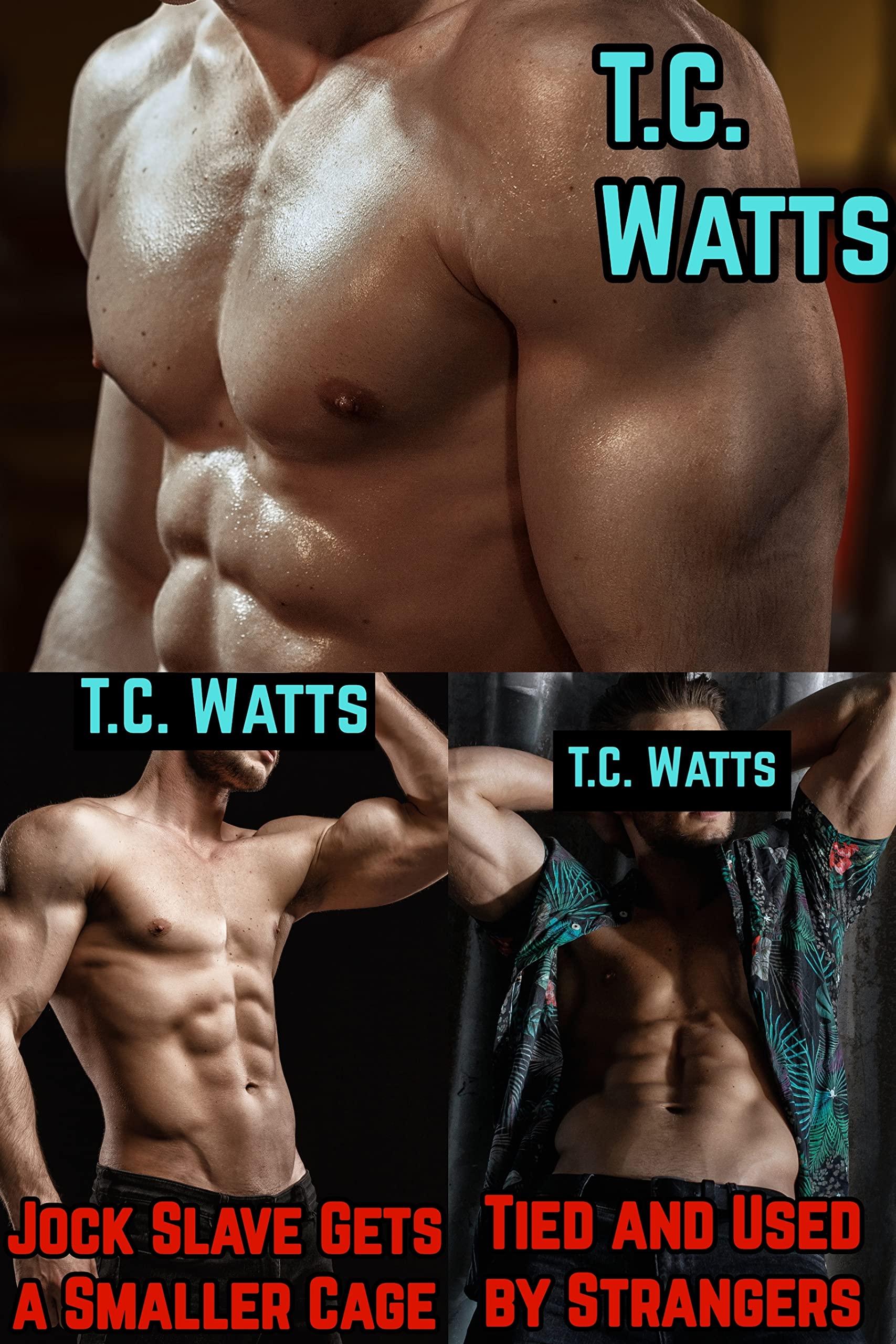 A Small Cage for a Big Jock - Bundle: 3 Stories - BDSM Public MMM Chastity SPH MMM BM/WM (Locked for Bigger Men - Bundles Book 2)