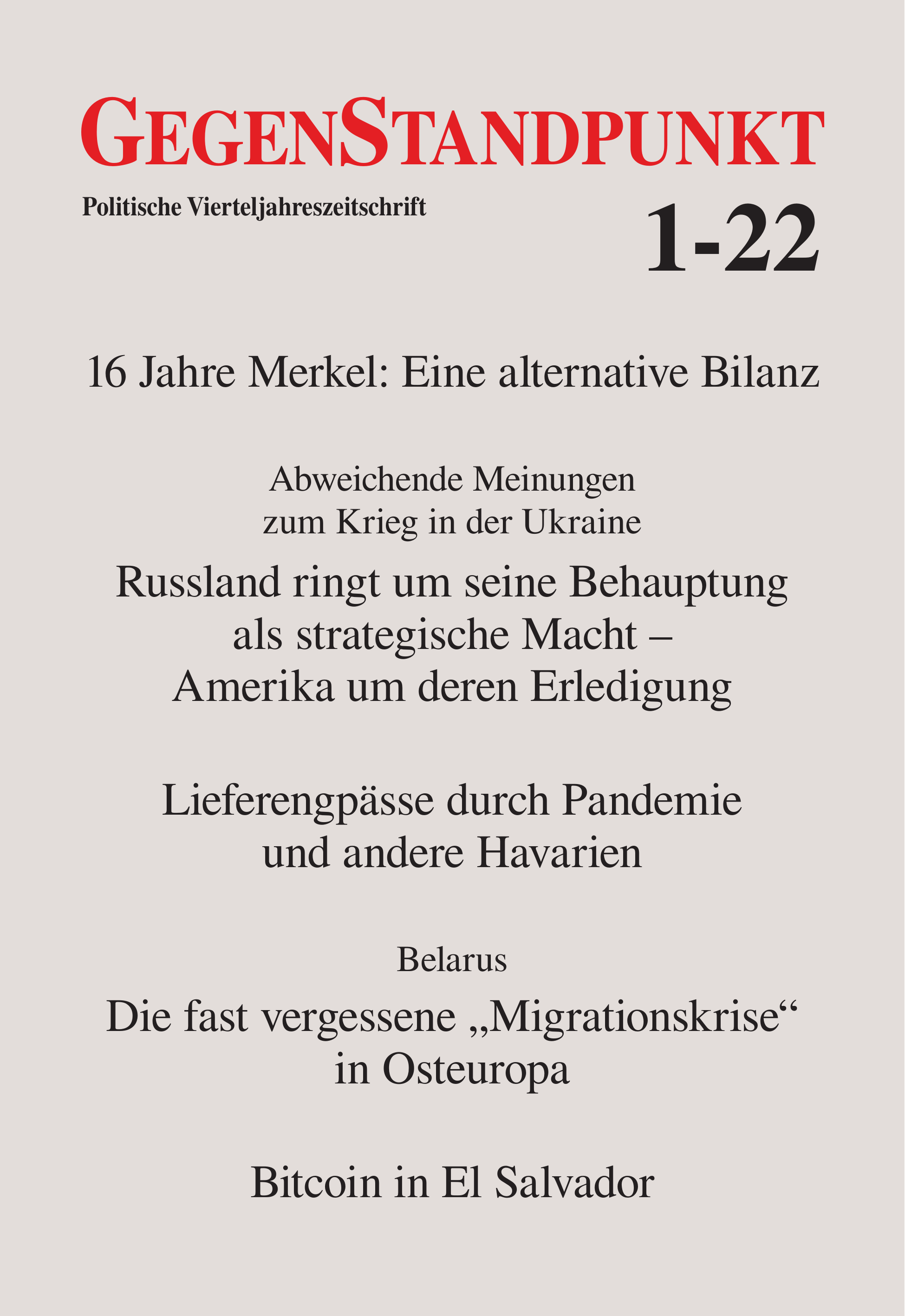 Gegenstandpunkt 1-22. Politische Vierteljahreszeitschrift (Paperback)