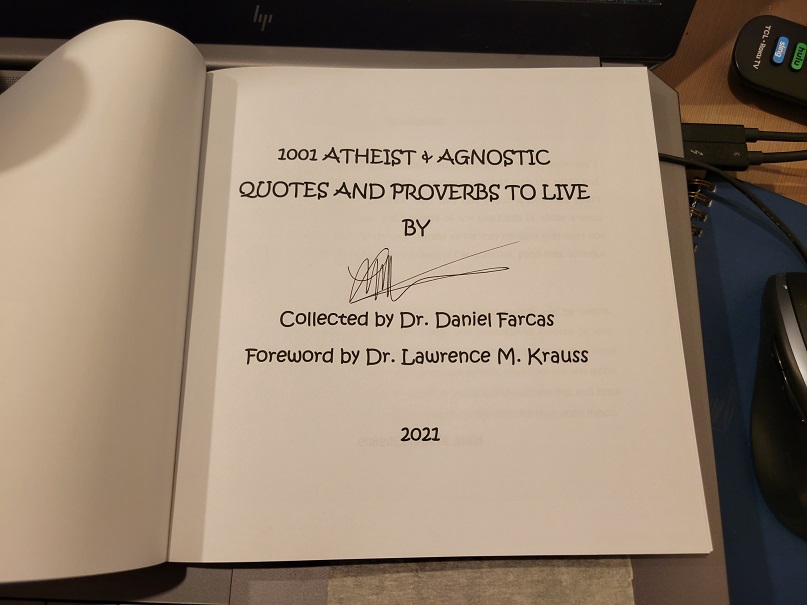 1001 Atheist & Agnostic Quotes and Proverbs to Live By (Paperback)