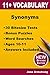 11+ Vocabulary - Synonyms :...